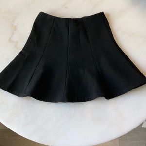 Black pleated skirt